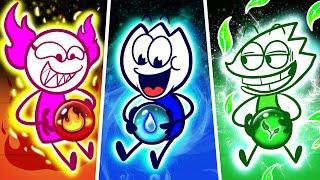 Fire, Water, Earth and Air | Four Elements Super Power of Max | Max's Puppy Dog Cartoon