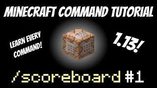 Minecraft 1.13 /scoreboard Command Tutorial #1 | dummy criteria | How to display Scoreboard Sidebar