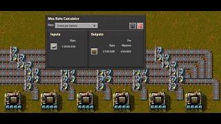 Tutorial Max rate calculator. Guía Factorio