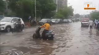 Ahmedabad Faces Severe Waterlogging Due to Heavy Rainfall | Gujarat Weather Update | News9