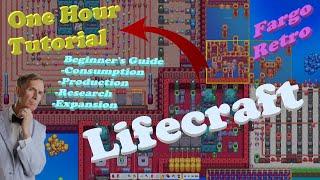 Lifecraft - Improved Tutorial and Beginner's Guide - Automation, Research, and Expansion in One Hour