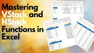 VSTACK and HSTACK function in Excel