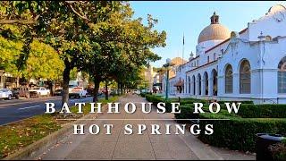 [4K] Hot Springs National Park - Hot Springs, AR - Relaxing 4K Scenic Walking Tour with binaural 