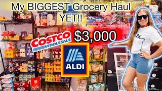 *New* My BIGGEST Grocery Haul YET!! / LARGE Family Grocery Haul