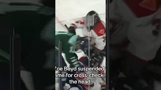 Vicious cross-check to the head by Zoe Boyd! : @JocksInJills #PWHL #WomensHockey #suspended