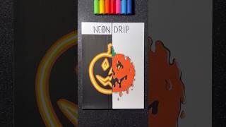 Neon vs Drip! #pumpkin