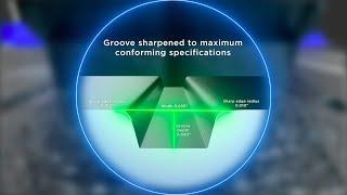 GrooVex Golf- The world's first high precision solid carbide groove sharpener