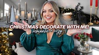 CHRISTMAS DECORATE WITH ME 2023! Cozy Vibes & Romantic Home Decor & Tour