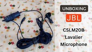 JBL Commercial CSLM20B Battery Powered Lavalier Microphone - Mic for Content Creation & Vlogging