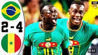 Brazil vs Senegal 2-4 - All Goals & ExtendedHighlights - 2023 Mane GOAL…