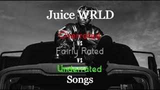 Juice WRLD Overrated vs Fairly Rated vs Underrated songs pt.1