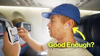 NEW AirPods 4 Airplane Test - BETTER Than AirPods Pro?