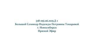 Надежда Токарева - (08-09).06.2019.Д-1_Большой Семинар.Новосибирск.Прямой Эфир.День-1.