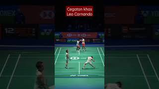 Cegatan khas Leo Carnando #video #viral #badminton #hobibulutangkis