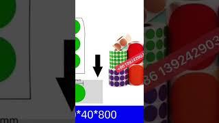 Customized any size any color printed Round Thermal Label,no need Ink Ribbon roll on printer