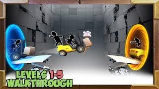Bridge Constructor Portal Walkthrough Levels 1-5