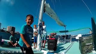 Pam Kane Catamaran sailing