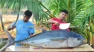 100 KG BIG TUNA FISH | Yummy Tuna Fish Pickle | Cutting & Cooking Skill