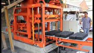 QTJ4-25 automatic block machine with pallet feeder system/cement brick making machine