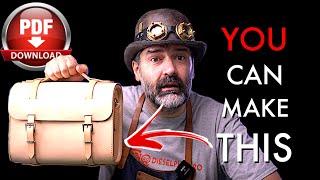 The "One Minute Bag" - A leather bag DIY - Pattern download and video tutorial