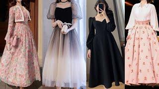 Korean long Frock Ideas / Pinterest inspired Long Dress design ️