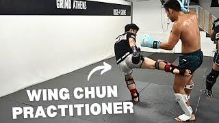 Wing Chun Fighter Takes on My Signature Muay Thai Moves in Sparring!