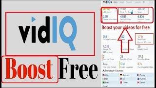 How to using vidiQ pro seo rank extension crack for free boost and grow your channel or videos....