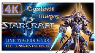 Starcraft 2 Custom | LTW Line Tower Wars: Re - Engineered | Basic Tips - Need to Know | 4K