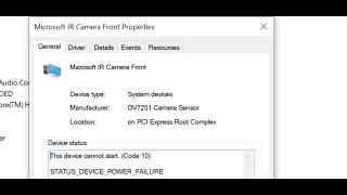 Fix Camera Error (Code 10) This Device Cannot Start STATUS DEVICE POWER FAILURE On Windows 10 & 11