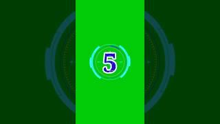 green screen timer ⏳⌛ countdown 5sec video V #greenscreen #short #shorts