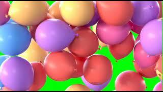 Green Screen Flying Balloons Animation  Awesome Effect