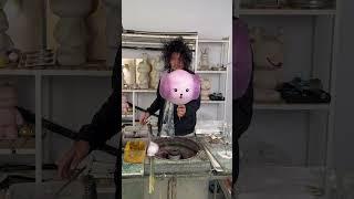 Making technology of artistic rotten cotton candy