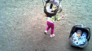 Swing your baby -  Jocelyn and Blake at the park