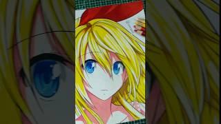 Finishing this Drawing - Kirisaki Chitoge  #shorts