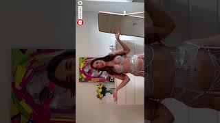 sexy New Years Eve lingerie try on haul with Juliette Claire part-2 #shorts  #tryon