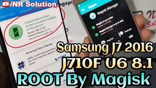 Samsung Galaxy J7 2016 J710F U6 8.1 Root By Magisk Manager Latest Method 100% Work By: ODIN