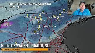 Mountain Weather Update 11/28, Meteorologist Chris Tomer