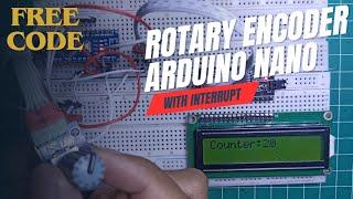 Arduino rotary encoder with interruptions | Free Code!!!