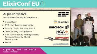 LT: EEF Update - Alistair Woodman, Jonatan Männchen, Dan Janowski | ElixirConf EU 2025