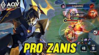 AOV : ZANIS GAMEPLAY | PRO ZANIS - ARENA OF VALOR LIÊNQUÂNMOBILE ROV