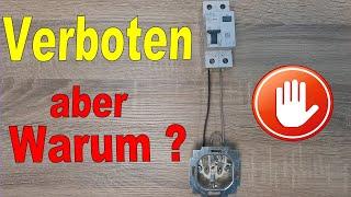 Verboten ! Teil1: RCD/FI Schalter bei Nullung  Elektrik im Altbau erneuern. FI Schalter nachrüsten.