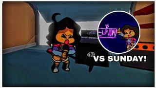 how to get "VS SUNDAY" BADGE + FNF VS SUNDAY MOD MORPH/SKIN in FRIDAY NIGHT FUNKYN RP - ROBLOX