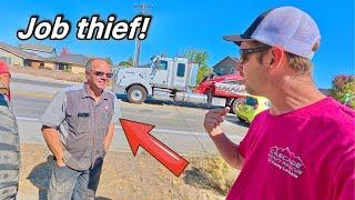 This guy stole my tow call!   (accident response)