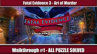 [HOGBOT]Fatal Evidence - Art Of Murder Walkthrough - PART1[ALL PUZZLE SOLVED]