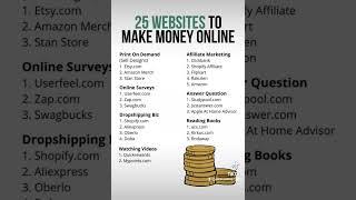 25 Websites To Make Money Online   