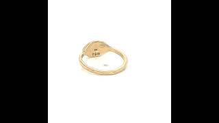 Gold Molten Organic Personalized Ring