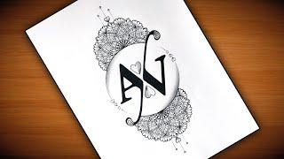A ️ V Mandala art/How to draw mandala art for beginners step by step @VennilaYLCreations drawing