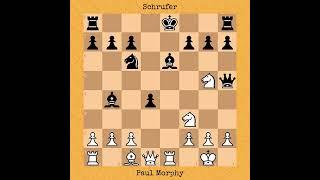 Paul Morphy vs Schrufer | Smothered Mate | Paris, 1859 #chess