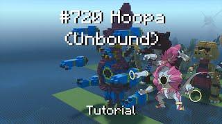 How to build a Pokémon Hoopa (unbound) statue in Minecraft (Tutorial)