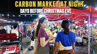 CEBU'S BIGGEST MARKET AT NIGHT.  Days before Christmas Eve. Philippines. updated walking tour